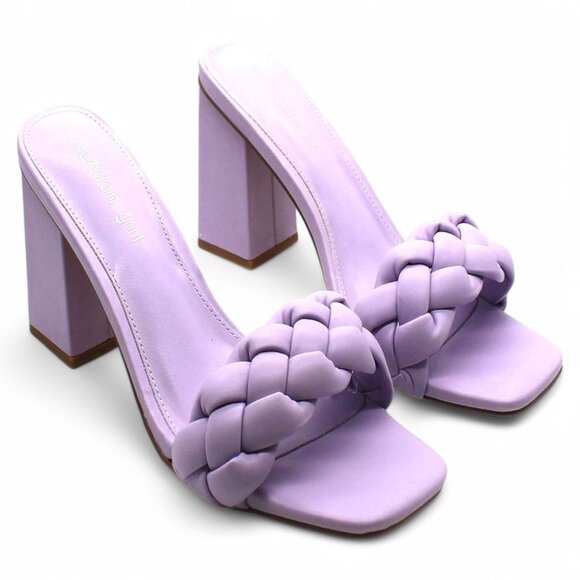 Madden Girl Women S Gracy Braided Mule Sandals - Picture 2 of 8